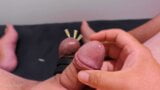 Testicle Skewering CBT, Edging & Cumshot with 3 Needles, Precum & Stretched Balls snapshot 6