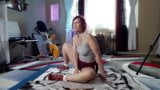 Hip mobility and frog pose. Join my faphouse for more yoga, nude yoga, behind the scenes & spicy stuff. snapshot 18