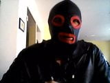 Just in leather jerking and peeing! snapshot 6