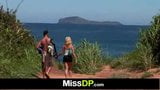 Blonde honey Chloe Delaure seaside dp sex snapshot 1