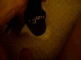 cummin on my girlfriend strappy heels snapshot 2