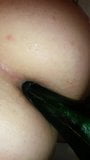 Anal Asshole FILLED with a Bottle Sekt snapshot 2