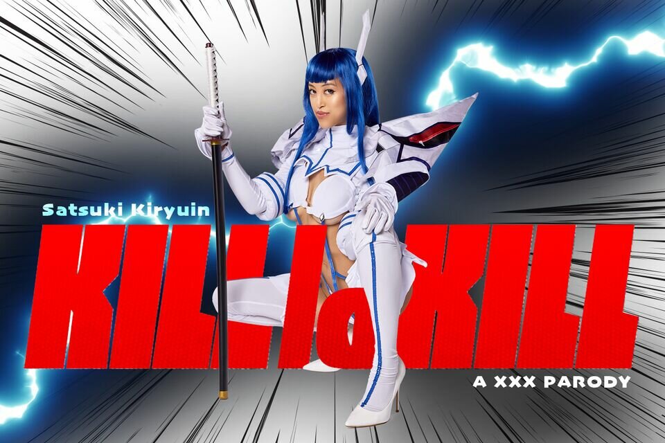 Vrcosplayx awek Asia Alexia Anders sebagai bunuh La Kill Satsuki Kiryuin mengajar awak pelajaran vr lucah