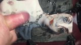 cumtribute to a pierced Emo Goth Whore in topless snapshot 7