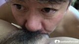 Hairy Asian moans while I destroy her slit snapshot 7