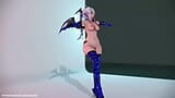 Video koreografi Ciuman Selamat Malam HAKU Succubus R-18 __ORION__ Edit Warna Kaus Kaki Ungu Smixix snapshot 16