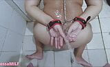 Pissing on submissive slave wife in public shower snapshot 4