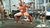 Jessie Balboa has weights tied to his balls at the gym snapshot 9