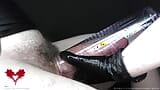 Penis Pump and Latex Gloves. She maximises my cock. snapshot 2