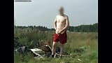 Young Tobi – Showering naked in public nature at mining area. Exhibitionist Tobi00815 snapshot 13