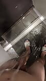 Pissing at the gym public showers snapshot 5