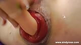 Sindy Rose Pump Her Anal Prolapse with Penis Pump & Fuck It with Shrimp Cock Dildo snapshot 9