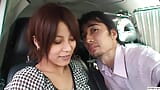 Japanese amateur couple outdoor exposure and raw van sex snapshot 4