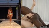 Показ мод бикини с большим черным членом в порномузыкальном видео snapshot 9