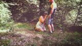 Submissive wife trains in the forest snapshot 5