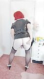 Uk tv slut nottstvslut pvc maid cuckold slut snapshot 6