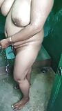 Indian Sruti bhabi in bathroom for taking hot bath snapshot 5