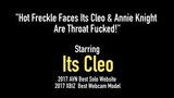 Hot Freckle Faces Its Cleo & Annie Knight Are Throat Fucked! snapshot 1