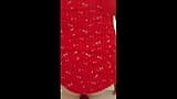 Red dress and matching dildo snapshot 10