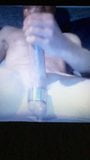 Huge hung cock with cock ring jerking snapshot 8