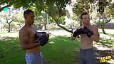 Alto y cinturonado Murray domina el culo sumiso de sean después de su entrenamiento de boxeo - sean cody snapshot 2