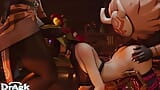 Yae Miko Baal Raiden Ei Kuki Shinobu Genshin Impact, порно секс подборка, грубый минет, анал и массаж задницы DrAgk, 3D анимация HD snapshot 8
