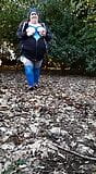 TheLady flashes and pees in the woods snapshot 5