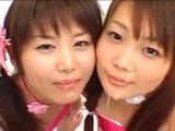 2 Asian girls bukkake snapshot 4