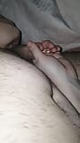 Step mom trying to woke up step son dick making him a handjob snapshot 12