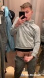 Alexy boy jerk in the fitting room and cums on the mirror snapshot 1