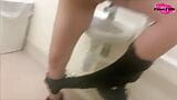 Pissing in the work sink and playing with it snapshot 4