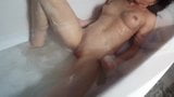 Brunette Fingering Pussy and Cum in the Shower snapshot 2