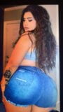 Hot Latina PAWG Jean Shorts Cum Tribute snapshot 1