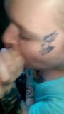 Ex-Convict tenant with face tattoo blows me snapshot 6