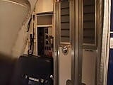 Randy pilot fondles sexy brunette in the cockpit snapshot 4