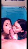 best blowjob from step sister and her friend in public pool snapshot 7