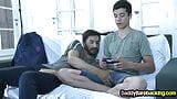 Gaming twink barebacked by DILF Latino after asslick snapshot 4