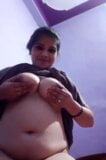 Desi Aunty Selfie Video. Recording for boobs and pussy for BF snapshot 1