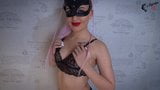 Masturbation from a cutie in stockings and lace lingerie snapshot 3