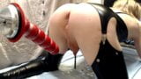 Anal probe with 5 large balls - Leaking tiny clit snapshot 3