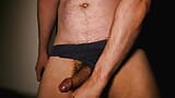 Kudoslong close-up and his underwear as he pulls out his hairy cock and wanks snapshot 14