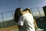 Catalina Hot Threesome On The tennis Court snapshot 7