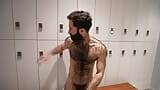 Hairy Guy Jerk off in Gym Locker Room snapshot 6