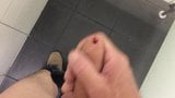 Jerk off and cum in public restroom snapshot 6