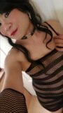 The Little Sissy in new Black Lingerie 2 snapshot 2