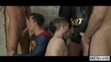 Superman and Batman rescuing the three cock hungry studs snapshot 7