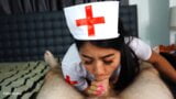 Sexy Thai Nurse Sucks Cock with CIM snapshot 5