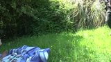 Old Men fucking young slut in a meadow snapshot 2