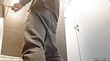 Risky masturbation in a public bathroom - Sexy guy snapshot 2