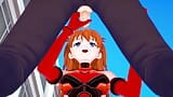 Asuka gibt Handjob und Blowjob: Neon Genesis Evangelion Hentai Parodie snapshot 8